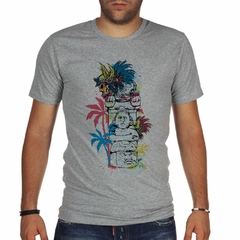 Remera Buda Arte Calavera Plumas Palmeras - comprar online