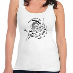 Musculosa Deportiva Tattoo Caracol Sobre Una Hoja Art - comprar online