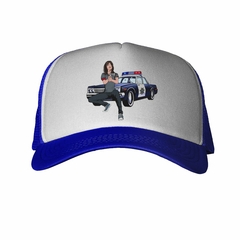 Gorra Mujer Policia Patrullero Disparando