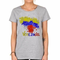 Remera Mapa De Venezuela Bandera Color - comprar online