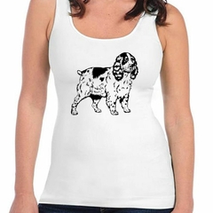 Musculosa Deportiva Perro Cocker Vector Silueta - comprar online