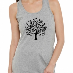Musculosa Deportiva Arbol De La Musica Vida Canciones Notas