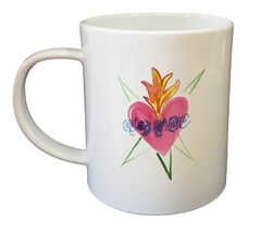 Taza Corazon En Llamas Dibujo Estrella - comprar online