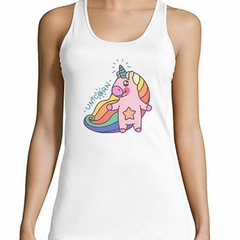 Musculosa Deportiva Unicorn Pig Feliz M2