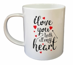 Taza Ilove You With Ally My Heart - comprar online