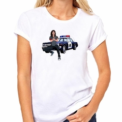 Remera Mujer Policia Patrullero Disparando - comprar online