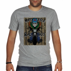 Remera Motorcycle Bad Boy Skull en internet