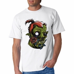 Remera Zombie With Flowers Flor En La Boca