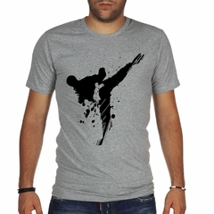 Remera Karate Silueta Negro - tienda online