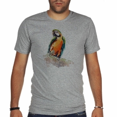 Remera Loro Dibujo Acuarela Art - comprar online