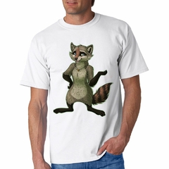 Remera Procyon Mapache Raccoon Diseño Dibujo - TiendaCubik