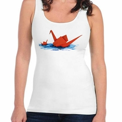 Musculosa Deportiva Patos Origami Rojos Water Art - comprar online