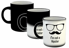 Taza Im Not A Hipster Gafas Y Mostacho en internet