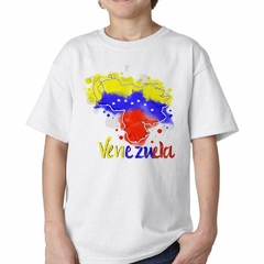 Remera Mapa De Venezuela Bandera Color