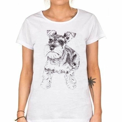 Remera Perro Shnauzer Dibujo