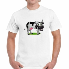 Remera Vaca Divertida Infantil Sonriendo