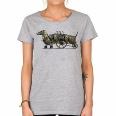 Remera Steampuk Perro Maquina Metal - tienda online