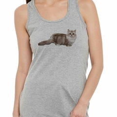 Musculosa Deportiva Gato Munchkin Sentado - comprar online