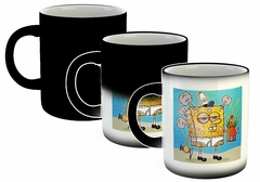 Taza Bob Esponja Fumado Cannabis Ojos Rojos M2 en internet