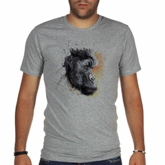 Remera Gorila Mono Cara Arte Colores - tienda online