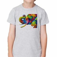 Remera Elefante Colores Estilo Watercolor - tienda online