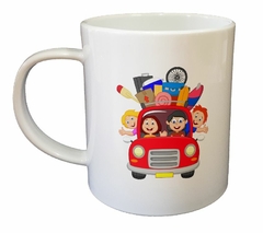 Taza Familia En Auto Vacaciones Aventura - comprar online