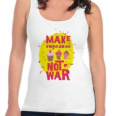 Musculosa Deportiva Make Cupcakes No War