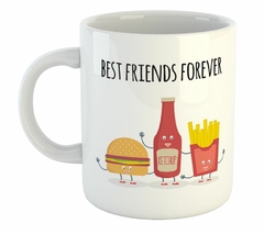 Taza Best Friends Papas Ketch Y Hamb