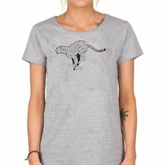 Remera Cheetah Corriendo Dibujo Lapiz - comprar online