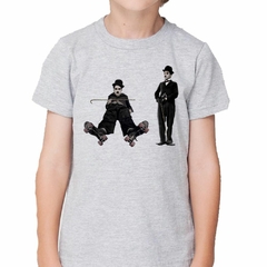 Imagen de Remera Charlie Chaplin Blanco Y Negro Cine Mudo