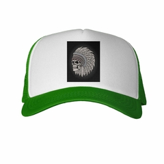 Gorra Skull Aztec Feathers Calavera Plumas - TiendaCubik