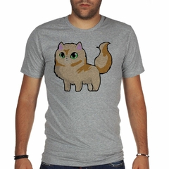 Remera Gato Naranja Ilustracion Art en internet