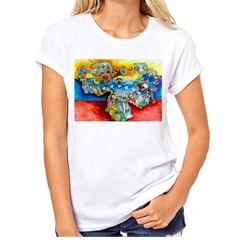 Remera Venezuela Mapa Bandera Dibujo Cultura - comprar online