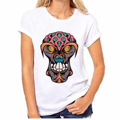 Remera Monkey Brain Mono Inteligente Cerebro en internet