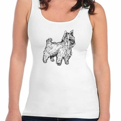 Musculosa Deportiva Perro Yorkshire Vector Silueta - comprar online