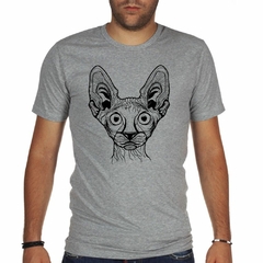 Remera Gato Sphynx Cara Vector en internet