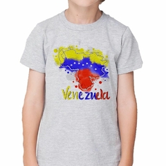 Remera Mapa De Venezuela Bandera Color en internet