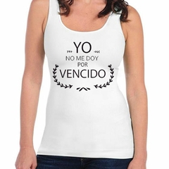 Musculosa Deportiva Yo No Me Doy Por Vencido Cancion