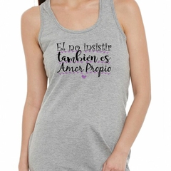 Musculosa Deportiva El No Insistir Es Amor Propio - comprar online