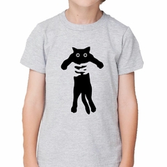 Remera Gato Negro Manos Cat Black