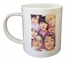 Taza Bts Grupo Musica Dibujo Color - comprar online