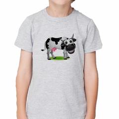 Remera Vaca Divertida Infantil Sonriendo - tienda online