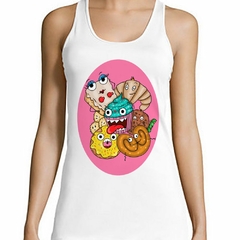 Musculosa Deportiva Dulces Animados Caricatura