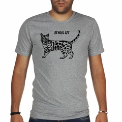 Imagen de Remera Gato De Bengala Bengal Cat Vector M2
