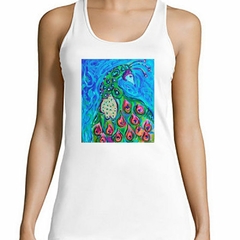 Musculosa Deportiva Pavo Real Pintura Colores Art M2 - comprar online