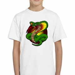 Imagen de Remera Cobra Serpiente Animal Verde Reptil