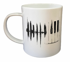 Taza Piano Dibujo Musica Arte Teclas - comprar online