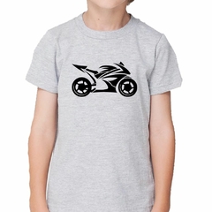 Remera Moto Velocidad Silueta Negra - tienda online