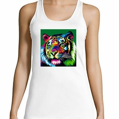 Musculosa Deportiva Tigre Full Color Pintura - comprar online