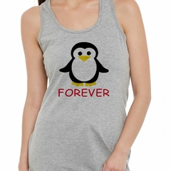 Musculosa Deportiva Together Forever Pinguinos Amor M2 - comprar online